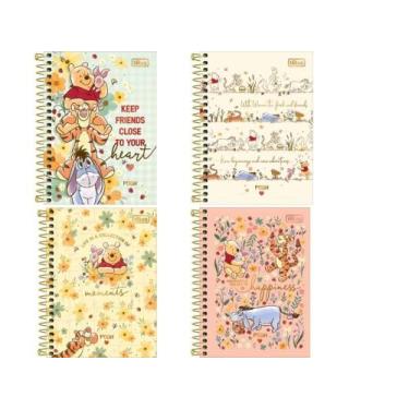 Imagem de Caderneta Espiral Capa Dura 80 Folhas Pooh Tilibra