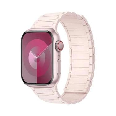Imagem de Pulseira De Silicone Magnética Para Apple Watch De 40mm 44mm 45mm 49mm