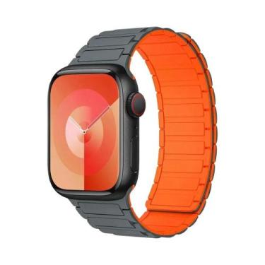 Imagem de Pulseira De Silicone Magnética Para Apple Watch De 40mm 44mm 45mm 49mm