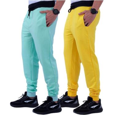 Imagem de Kit 2 Calças Masculina MXD Conceito Moletom Slim Fit Cores Cor:;Tamanho:GG;Gênero:Masculino-Masculino
