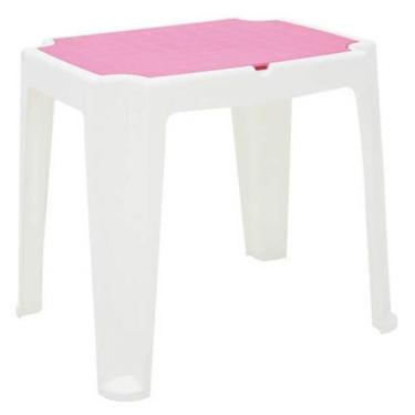 Imagem de Mesa Infantil Tramontina Versa Rosa E Branco