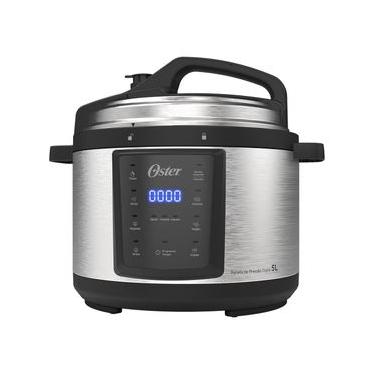 Imagem de Panela de Pressão Elétrica Oster Digital 5L 900W Painel Touch 9 Sistemas de Segurança Preto / 220