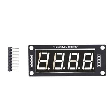 Imagem de Módulo de LED de 7 segmentos 4 bits TM1637 Driver IC 5V Voltagem LED Display Board 0,56 polegadas (MRA172C Branco)
