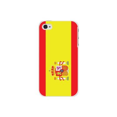 Imagem de Cellet Capa Proguard com bandeira da Espanha para Apple iPhone 4/4S - Branca