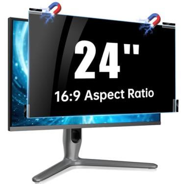 Imagem de Filtro magnético de tela de privacidade de computador de 61 cm, protetor antiespião para monitor widescreen de 61 cm com proporção de 16:9 (largura x altura: 531 mm x 298 mm)
