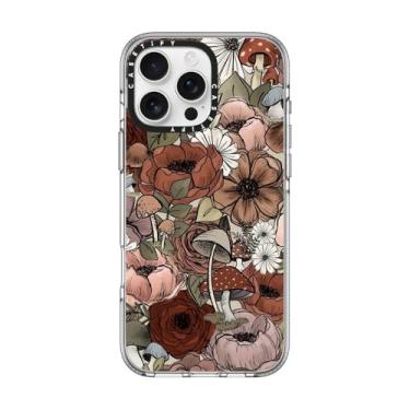 Imagem de CASETIFY Capa transparente para iPhone 16 Pro Max [não amarela/2 m. Proteção contra quedas de grau militar/compatível com Magsafe] - Florais florestais - Transparente