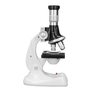 Imagem de Naroote Crianças Microscópio Biológico Ciência Kit 1200x Ampliação Brinquedo de Exploração Educacional para Crianças Plástico 8.3 X 4.5in