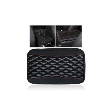 Imagem de Couslcd Almofada de console central automotiva, capa de caixa de assento universal à prova d'água, acessórios para interior de carro, protetor de couro para apoio de braço automotivo para a maioria