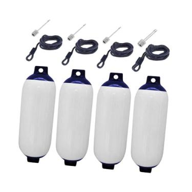 Imagem de Generic 4 peças de para- para barcos, acessórios para barcos, para- infláveis ​​marinhos práticos, proteção para pontão, amarração e amortecimento