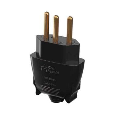 Imagem de Pino Macho 3p 20a Com Prensa Cabo Preto - Mectronic - Sku 26563 - MEC 