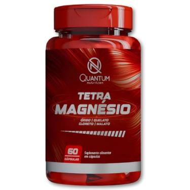 Imagem de Kit 1-3 Frascos Tetra Magnésio 4 em 1 Óxido Quelato Cloreto e Malato 60cáps Quantum Energia Memória