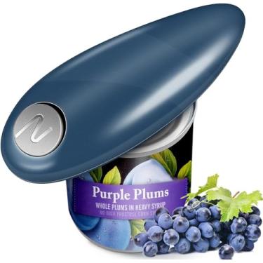 Imagem de Abridor de lata elétrico de um toque, automático, sem mãos, para artrite e idosos, abridor de lata de segurança, borda lisa, melhor utensílio de cozinha para uso doméstico em restaurante