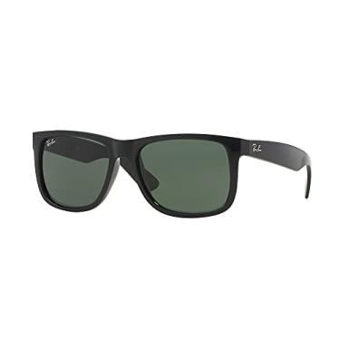 Imagem de Ray-Ban RB4165 Justin óculos de sol + conjunto de acessórios Vision Group, Preto/Verde Escuro (601/71), 55 mm