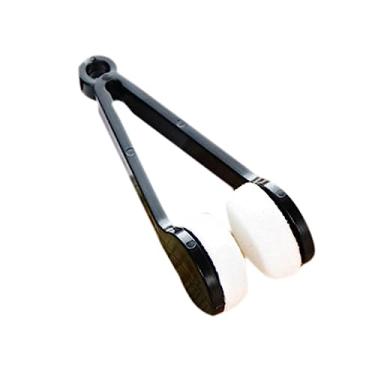 Imagem de POCREATION Limpeza de óculos Escova, Portátil Esponja Macia Pinça de Limpeza para Óculos de Sol, Com Material Plástico, para Exterior Escritório Casa (Preta)