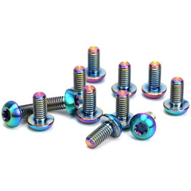Imagem de Acouto Parafusos de Rotor de Freio a Disco de Liga de 12 Unidades M5x10mm - Acessório de Bicicleta Leve, Durável e Resistente à Corrosão, Instalação Ideal e Fácil (#1)