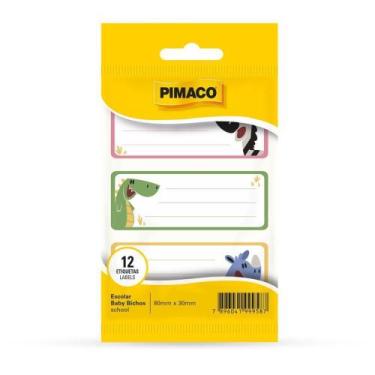 Imagem de Etiquetas Escolares BABY Bichos 80X30MM 4 Folhas com 3 Cartelas - Pima