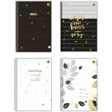 Imagem de Kit de Cadernos, Animativa, Brochurão, Capa Dura, Happen, 160 Folhas, Pacote com 2