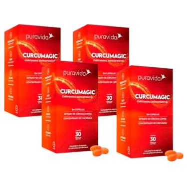 Imagem de 4x Curcumagic (curcumina Biodisponível), 30 Cápsulas - Pura Vida