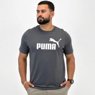 Imagem de Camiseta Puma Manga Curta Gola Redonda Logo Tee Masculina-Masculino