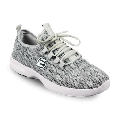 Imagem de ELITE Sapatos femininos Kona de boliche atléticos de malha leve sem cadarço com solas deslizantes universais, Carvão, 11