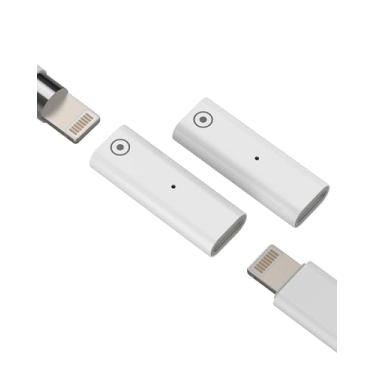 Imagem de Adaptador carregador para Apple Pencil (pacote com 2) Lightning fêmea de carregamento 1ª geração, acessórios de caneta para iPad Pro, cabo de 10ª geração, conector Stylu de substituição, conversor de
