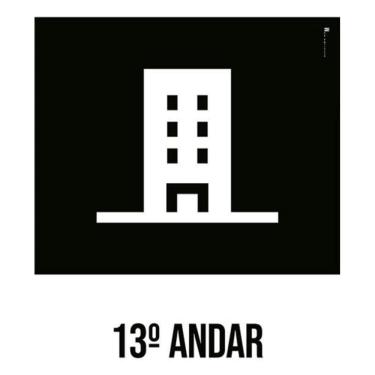 Imagem de Kit 3 Placas Desenho - 13 Andar