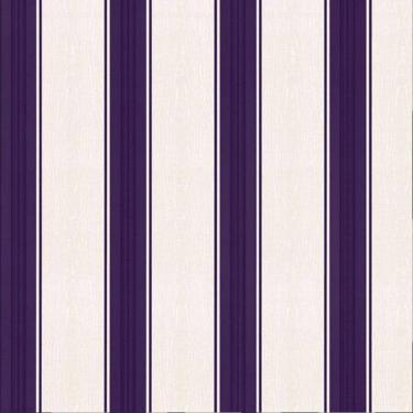 Imagem de Papel De Parede K&G Listrado Roxo Branco Vinílico Lavável