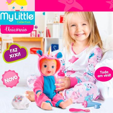 Imagem de Boneca My Little Faz Xixi Unicórnio 8034 - Diver Toys