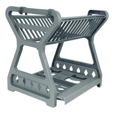 Imagem de Escorredor De Louça Plástico 30x24,5x34cm Organizador Uso - Clink, Cin
