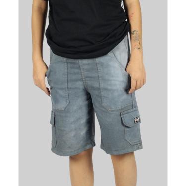 Imagem de Bermuda DR7 Street Cargo Vintage - Azul Estonado-Unissex