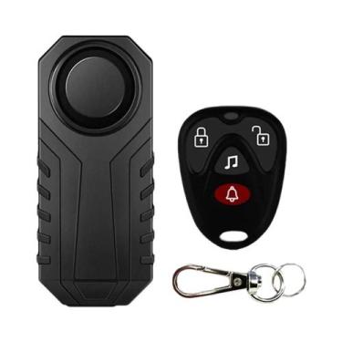 Imagem de Alarme De Moto Com Controle Remoto Sem Fio 113dB, Sensor De Vibração À