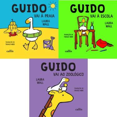 Imagem de Coleção guido vai: à praia + à escola + ao zoológico. - Kit de Livros,
