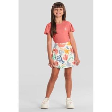 Imagem de Conjunto infantil menina estampado Brandili-Feminino