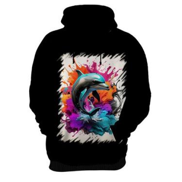 Imagem de Blusa de Frio Golfinho Inteligência Arte Pintura 2 - Kasubeck Store, I