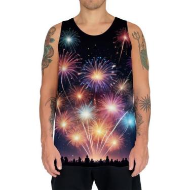 Imagem de Camiseta Regata Fogos de Artifício Rojões Ano Novo 6 - Kasubeck Store,