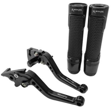 Imagem de Kit Manete Manopla Esportivo Ninja 250r 300r 400r Versys300 - Stark Ra