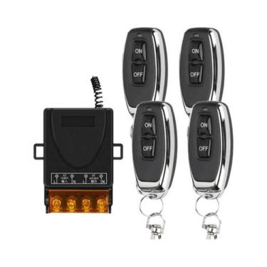 Imagem de Interruptor Inteligente 433Mhz Com Controle Remoto Sem Fio Para Bomba 