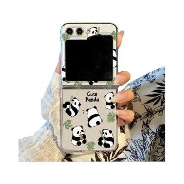 Imagem de Capa Transparente Rígida Dobrável Panda Para Samsung Galaxy Z Flip 7 6