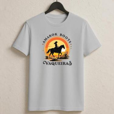Imagem de Camiseta Feminina 100% Algodão Country Vaqueiras Cowgirl - NoBrand, Ci