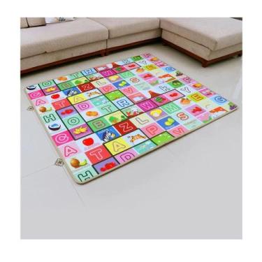 Imagem de Tapete Infantil Dupla Face 180x120cm Bebê Atividades Educativo Grande 