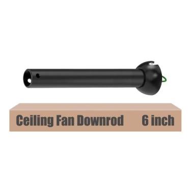 Imagem de Ventilador de teto Downrod DPXMYG 15 cm preto com cabeça esférica de 2