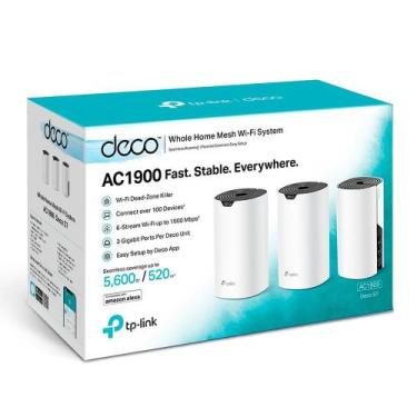 Imagem de Roteador Wi-Fi Mesh TP-Link Deco S7 AC1900 Kit 3 Unidades