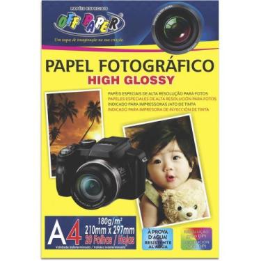Imagem de Papel Fotografico INKJET A4 HIGH 180G - OFF Paper