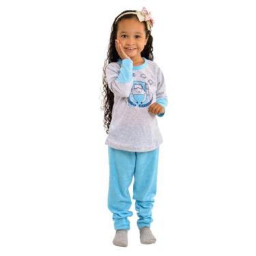 Imagem de Pijama BABY para menina de inverno plush SOPHIA Victory, 2, Azul