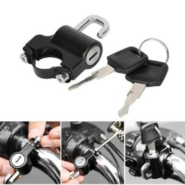 Imagem de Trava Antifurto Universal Para Capacete De Motocicleta Para Guidão De 