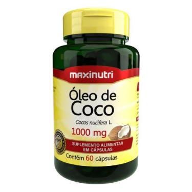 Imagem de Óleo de Coco Extra Virgem 60 Capsulas 1000mg Maxinutri