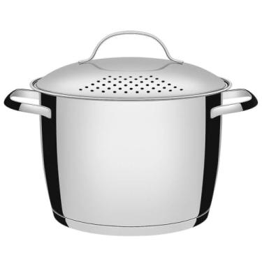Imagem de Espagueteira com Fundo Triplo Dimetro 20Cm, Tramontina, 62667203, inox