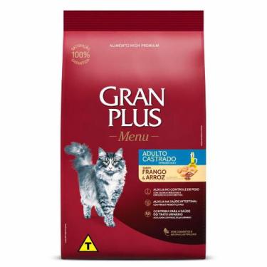 Imagem de GP Menu Gato Castrado Frango e Arroz Ração Premium Seca 10,1kg Nutriçã