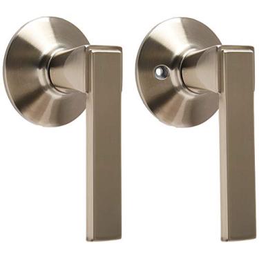 Imagem de Schlage Lock Company F10BRK619 Alavanca de porta de passagem, níquel acetinado