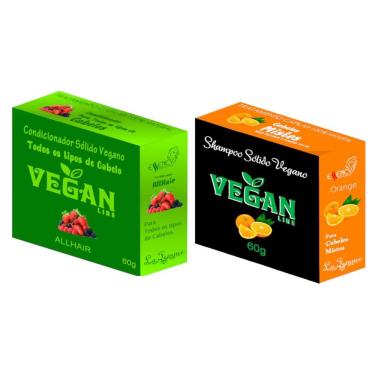 Imagem de Shampoo Sólido laranja + Condicionador Solido Frutas Vermelhas Vegan Line